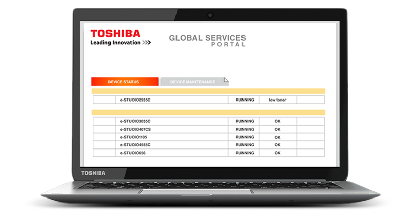With our Global Services Portal, we will help you monitor and manage your printing and assets so you can take control of your fleet.